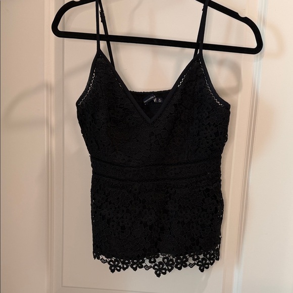Abercrombie & Fitch Tops - Abercrombie & Fitch Elegant Black Floral Camisole